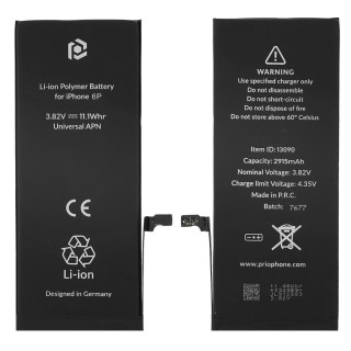 Baterija za Apple iPhone 6 Plus, 2915 mAh, vključen trak za pritrditev 