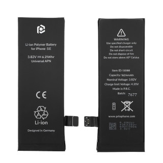 Baterija za Apple iPhone SE, 1624 mAh, vključen trak za pritrditev