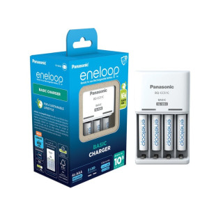 Polnilec za baterije NiMH Panasonic BQ-CC51E in 4 baterije Eneloop AAA