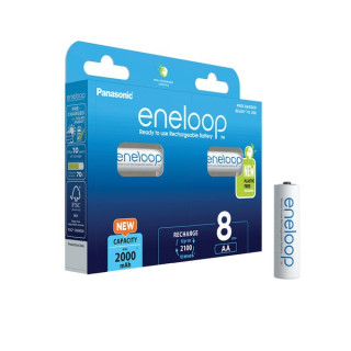 Panasonic Eneloop baterija AA, 8 kos