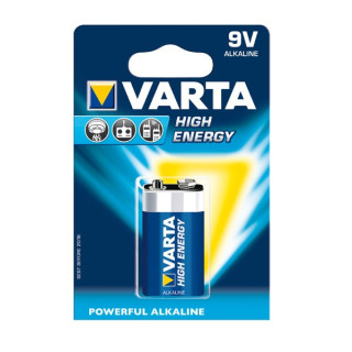 Varta High Energy baterija 9V / E-Block, 1 kos