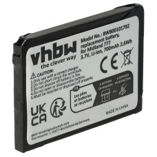 Baterija za Midland 777 / PMR446, 700 mAh
