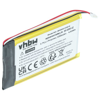 Baterija za Garmin Dezl 560, 1250 mAh