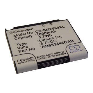 Baterija za Samsung SGH-A700 / SGH-M810 / SGH-Z560, 1000 mAh