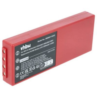 Baterija za HBC Radiomatic BA210040 / BA211060, rdeča, 2000 mAh