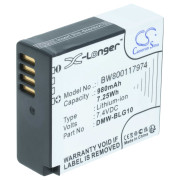 Baterija DMW-BLG10 / DMW-BLE9 za Panasonic Lumix DMC-GF3 / DMC-GF6 / DMC-TZ81, 980 mAh Baterija DMW-BLG10 / DMW-BLE9 za Panasonic Lumix DMC-GF3 / DMC-GF6 / DMC-TZ81, 980 mAh
