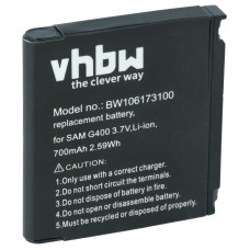 Baterija za Samsung SGH-G400 / SGH-F330 / SGH-J400, 700 mAh Baterija za Samsung SGH-G400 / SGH-F330 / SGH-J400, 700 mAh