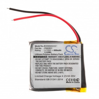 Baterija za JBL Synchros S400BT, 600 mAh