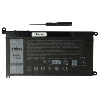 Baterija za Dell Inspiron 5378 / Latitude 3490, WDX0R, 3650 mAh Baterija za Dell Inspiron 5378 / Latitude 3490, WDX0R, 3650 mAh