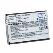 Baterija za ZTE Jazz Super 4G LTE WiFi / MF673, 2200 mAh