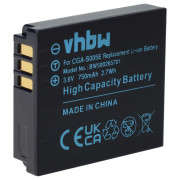 Baterija CGA-S005 za Panasonic Lumix DMC-FC01 / DMC-FX8 / DMC-LX1, 750 mAh