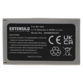 Baterija NP-200 za Minolta Dimage X / Xg / Xi / Xt / Z, 800 mAh