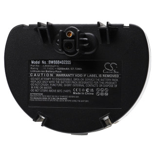 Baterija za Water Tech Pool Blaster Pro 900 / Precision 2.0 Li, LB003S2P-C, 5200 mAh