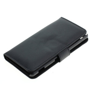 Preklopni etui za Sony Xperia M5 iz umetnega usnja, črna