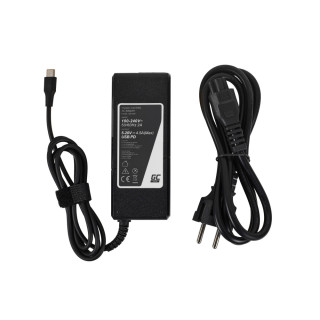 Polnilec za prenosnike HP / Toshiba / Acer / Asus / Lenovo / Dell, 90W / 20V / 4,5A / priključek USB-C
