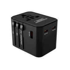Univerzalni potovalni adapter za UK / US / EU / Kitajska, 2 x USB-C izhod in 1 x USB-A izhod