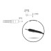 Polnilec za prenosnike Acer / Asus / Samsung, 45W / 19V / 2,37A / 3,0mm x 1,1mm