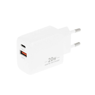 Polnilec / adapter USB-A / USB-C, GaN, PD, 20 W Polnilec / adapter USB-A / USB-C, GaN, PD, 20 W