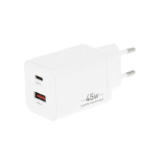 Polnilec / adapter USB-A / USB-C, GaN, PD, 45W