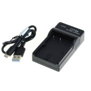 Polnilec za baterijo Canon BP-508 / BP-511 / BP-511A / BP-512 / BP-514, MicroUSB