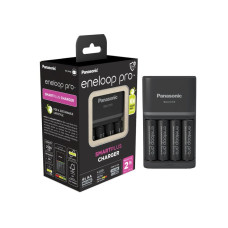 Polnilec za baterije NiMH Panasonic BQ-CC55E in 4 baterije Eneloop Pro AA