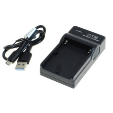 Polnilec za baterijo Sony NP-FM50 / NP-FM70 / NP-FM90 / NP-FM500H, MicroUSB