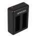 Polnilec za baterijo GoPro Hero 4, AHDBT-401, dvojni, MicroUSB Polnilec za baterijo GoPro Hero 4, AHDBT-401, dvojni, MicroUSB