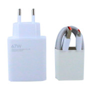 Polnilec za telefone Xiaomi MDY-12-EH s kablom USB-C, originalni, 67W