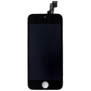 Steklo in LCD zaslon za Apple iPhone 5C, črno