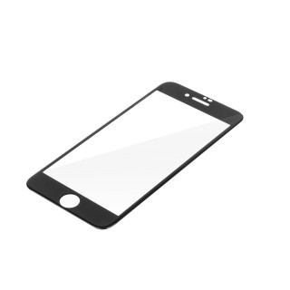 Kaljeno zaščitno steklo za iPhone 7 / 8, Full Cover 3D, črno