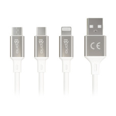 Podatkovni kabel iz USB-A na MicroUSB 2.0 / USB-C / Lightning, 1,2 m