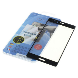 Kaljeno zaščitno steklo za Huawei P9 Plus, Full Cover 3D, črno