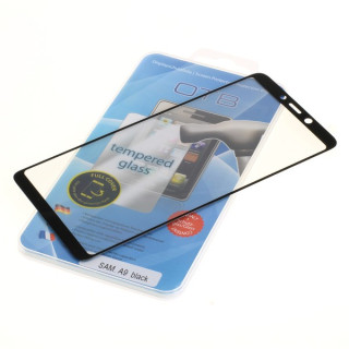 Kaljeno zaščitno steklo za Samsung Galaxy A9, Full Cover 3D, črno
