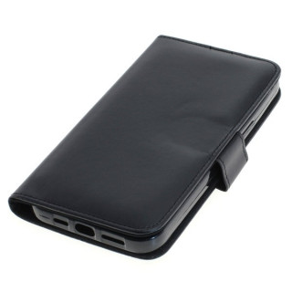 Preklopni etui za Apple iPhone 12 Pro Max iz umetnega usnja, črna