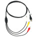 Adapter audio/video iz USB na 3 x RCA priključek Adapter audio/video iz USB na 3 x RCA priključek