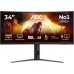 Monitor AOC CU34G4 86,36 cm (34″) UWQHD 1ms Monitor AOC CU34G4 86,36 cm (34″) UWQHD 1ms