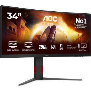 Monitor AOC CU34G4 86,36 cm (34″) UWQHD 1ms Monitor AOC CU34G4 86,36 cm (34″) UWQHD 1ms